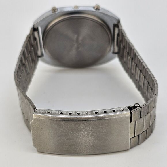 VTG 35MM Delphi Digital Men's Watch Gray Band 7"‎ New Battery LIGHT NOT WORKING - Picture 8 of 13